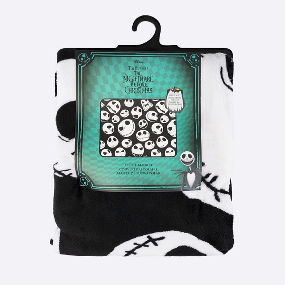 NEW Jack Skellington Faces Fleece Throw Disney’s Nightmare Before Christmas - Picture 2 of 5